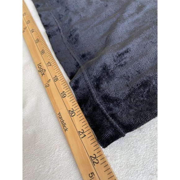 Velvet Long-Sleeve Top By Artifact New York In Black Whimsigoth Large - Picture 5 of 6